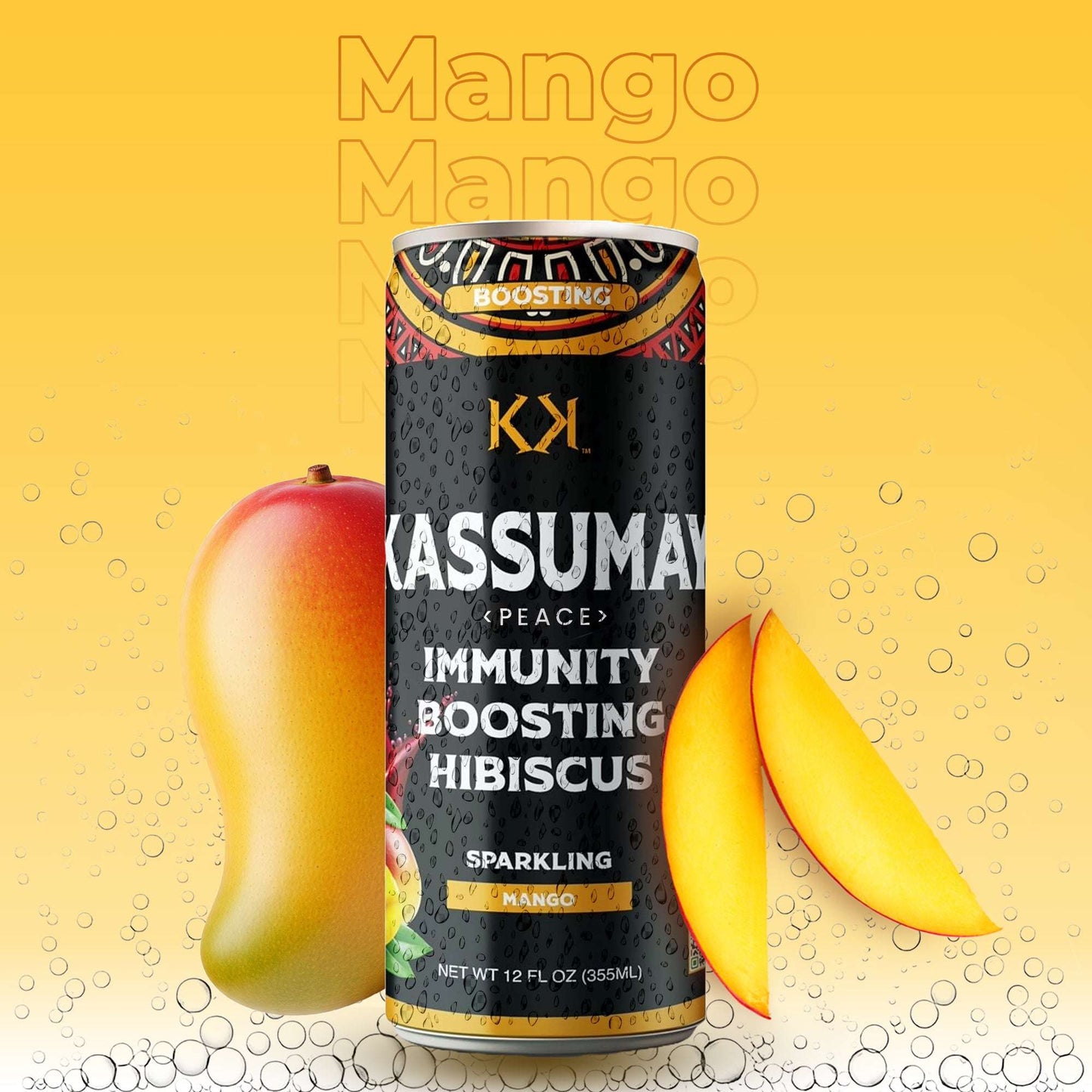 IMMUNITY BOOSTING HIBISCUS & MANGO SPARKLING - 12-Pack