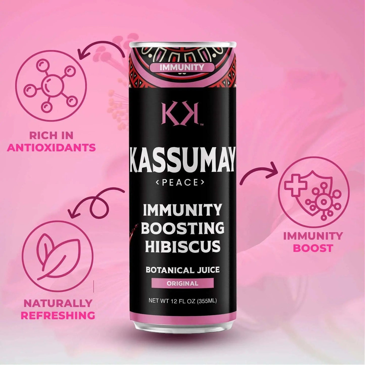 IMMUNITY BOOSTING HIBISCUS BOTANICAL JUICE - 12-Pack