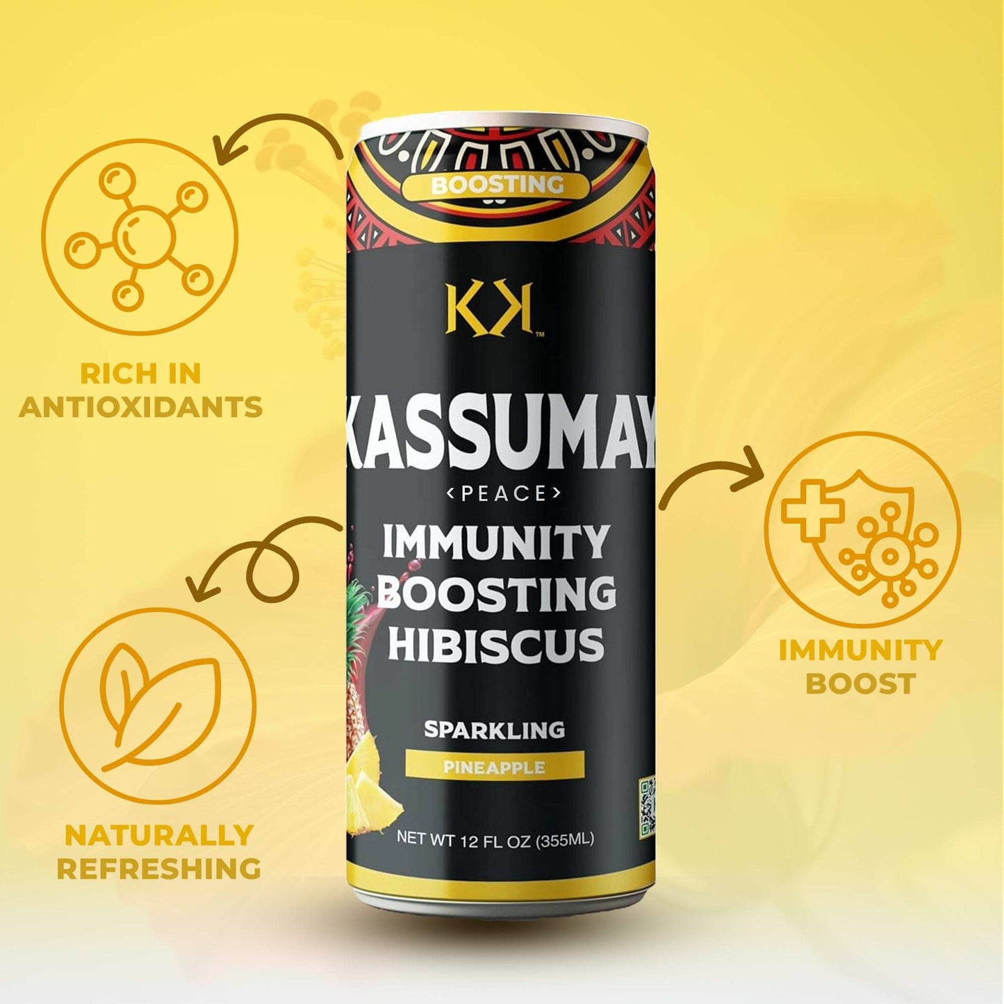 IMMUNITY BOOSTING HIBISCUS & PINEAPPLE - 12-Pack