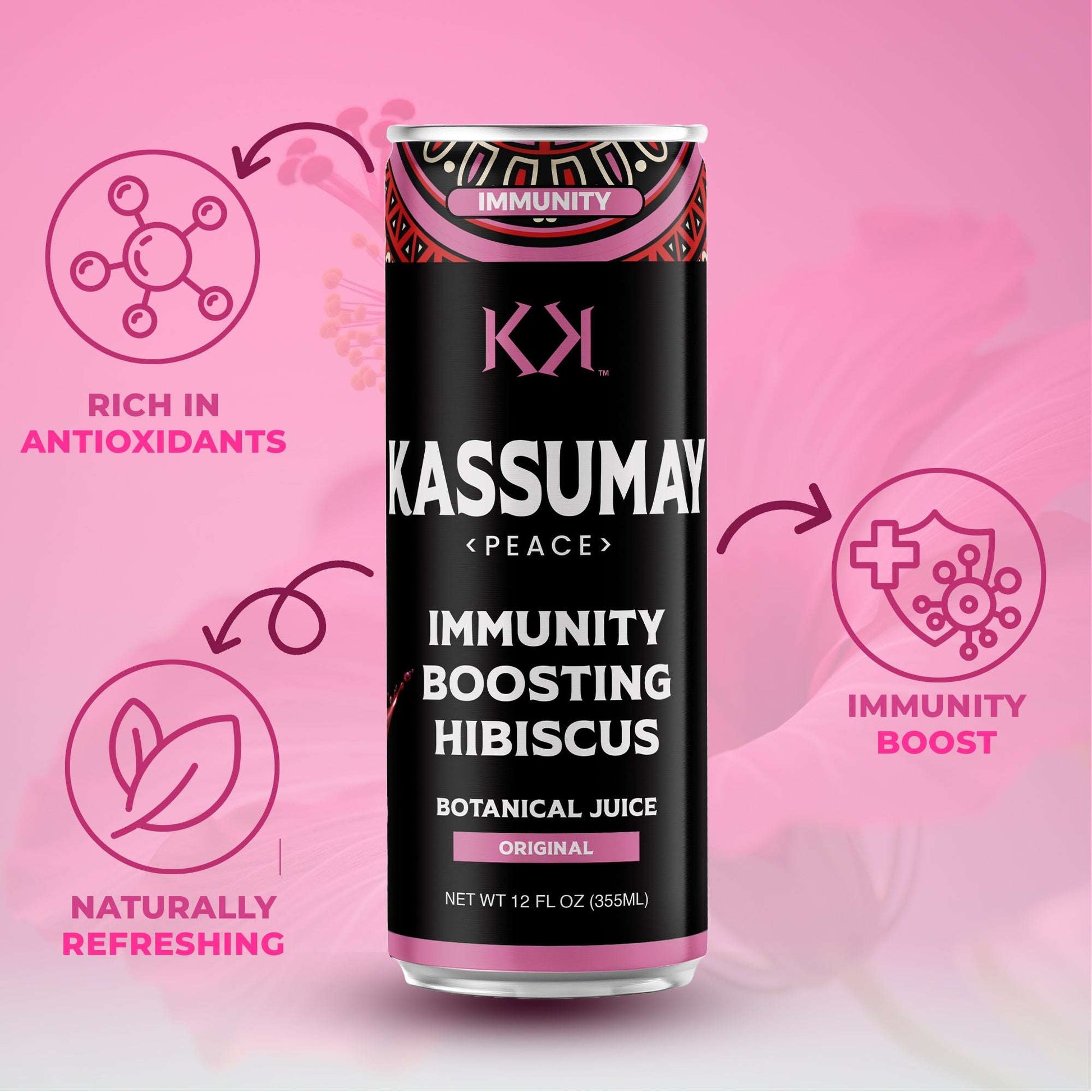 IMMUNITY BOOSTING HIBISCUS BOTANICAL JUICE - 12-Pack