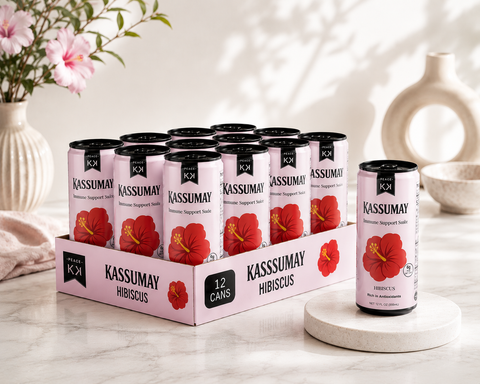 Save 20% Original Hibiscus Juice – Immune Support Juice (Non-Carbonated), 24-Cases
