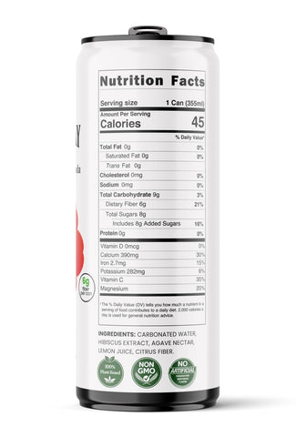 Save 10% Original Hibiscus – Immune Support Soda, 12 Cases