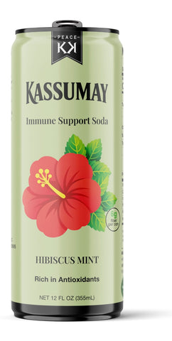 Save 10% Hibiscus Mint – Immune Support Soda, 12 Cases