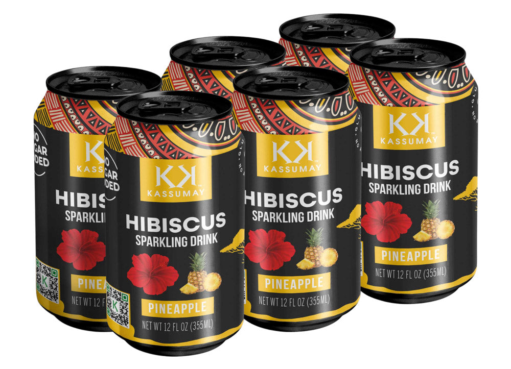 hibiscus pineapple sparkling drink