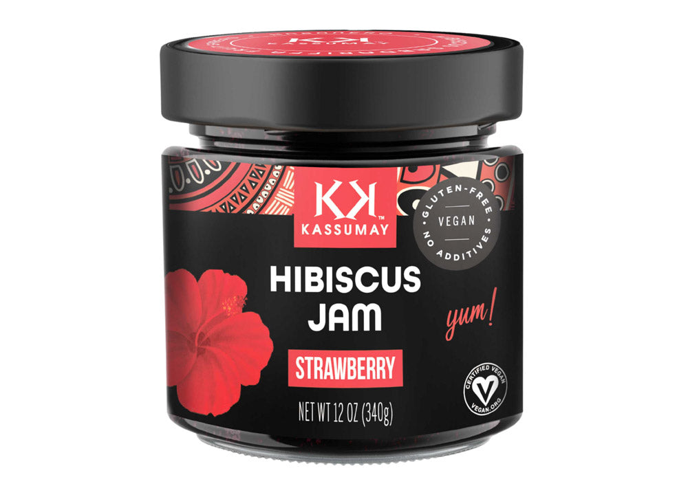 strawberry hibiscus jam